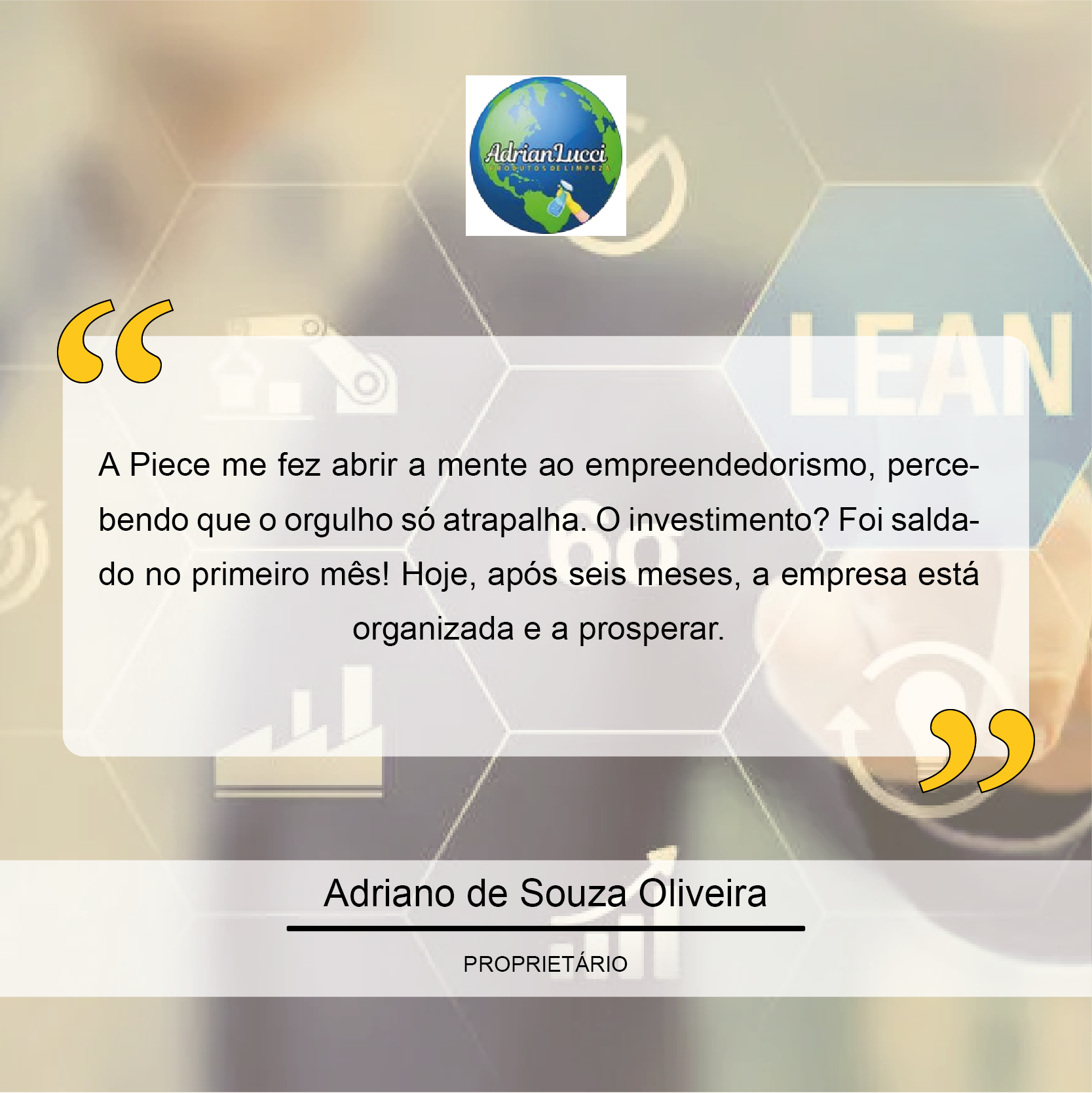 Testemunho Adrian Lucci